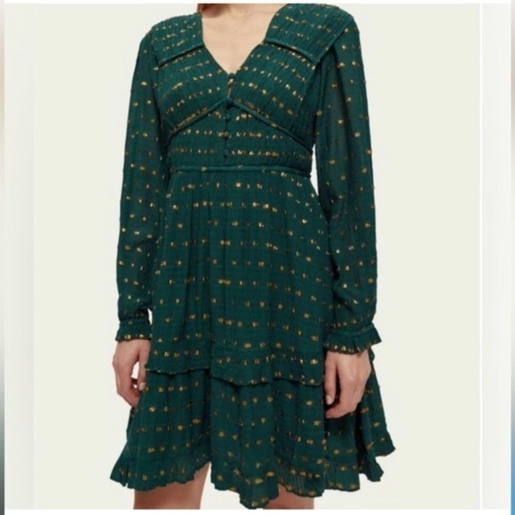 Scotch and Soda Dress Evermore Era Green M - Picture 2 of 11